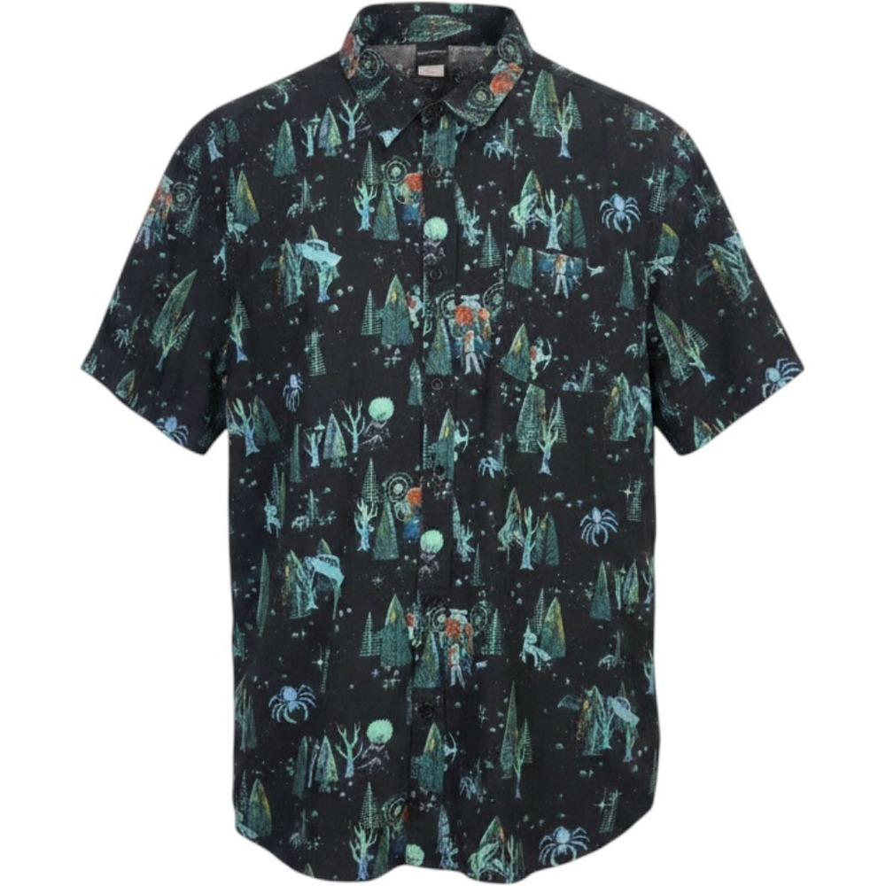 Harry Potter Forbidden Forest Button-Up Men's Shirt XL Pre-owned 100%‎ cotton